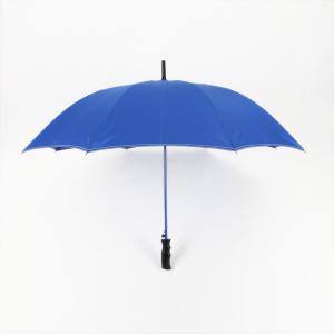 Wholesale Double Canopy Straight Handle Umbrella Blue Plastic J Handle Custom Logo from china suppliers