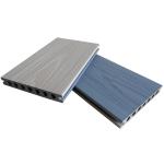 Solid WPC Outdoor 16 Ft Decking Boards Coextrusion Woodgrain Hollow Flooring