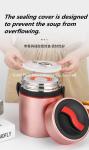 Multi-layer insulation thermos flask lunch box for food storage stainless steel