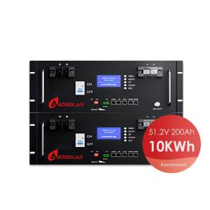 Wholesale Amosolar Rack Mounted Lithium Ion Battery for Hybrid System 48V 100Ah 5Kwh 10Kwh from china suppliers