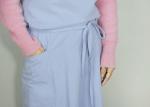 Soft Cotton Linen Kitchen Cooking Apron With Adjustable Hang Neck Strap