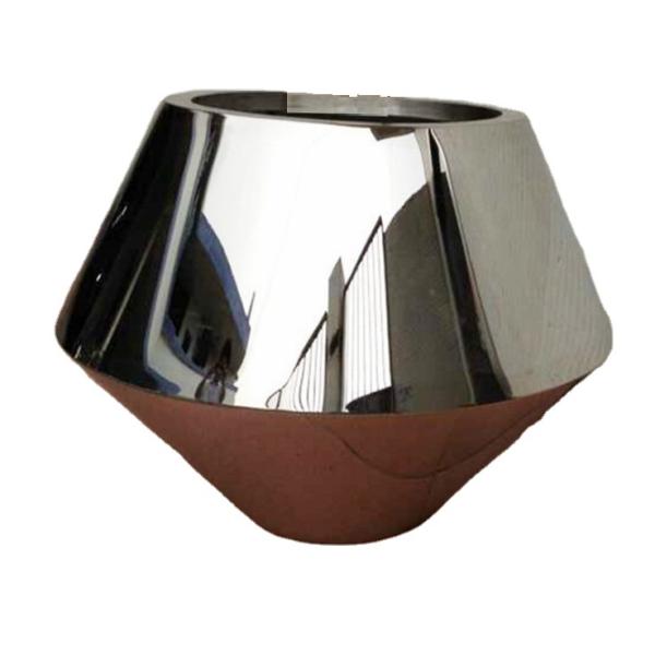 Large Luxury Modern Special Shape Stainless Steel Planter