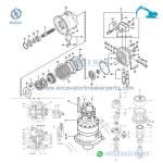 14598751 EC EC290B EC290C FC3329C Excavator Swing Motor VOE14598751