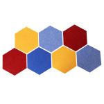 12mm Hexagon Sound Absorbing Acoustic Wall Panel Polyester Acoustic Panel