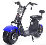 1500W Brushless Motor Electric Harley Scooter 60v 12ah Double Lithium Battery