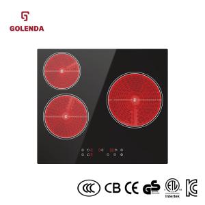 Wholesale Infrared Built In Ceramic Hob Cooker 5100W Three Burner Touch Control from china suppliers