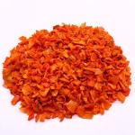 Nutrient Rich Dried Carrot Chips Air Dried Carrot Granules 10*10mm