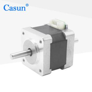 Wholesale 1.8 Degree NEMA 14 Stepper Motor Dual Shaft 0.15N.m 4 Wires For Surveillance Camera from china suppliers