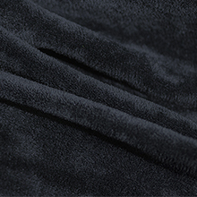 The back side is made of premium velvet. It is ultra soft and no irritation will occur