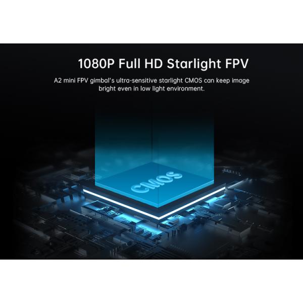 A2 Mini Ultra Wide Angle FPV Gimbal Single Axis Tilt With160 Degree FOV 1080p Starlight Camera Sensor IP67