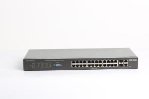 Wholesale Easy Management HiOSO 370W AC220V Gigabit POE Switch 26 Port from china suppliers