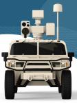 10m Distance Accuracy Low Altitude Defense Vehicle / Anti Drone System Powered