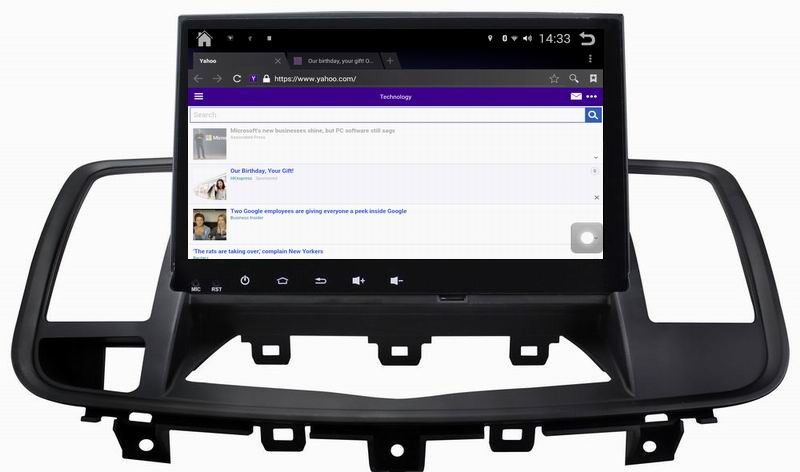 Ouchuangbo car stereo head unit android 4.4 for Nissan Teana 2009 with 1024*600 Bluetooth SWC USB Can Bus
