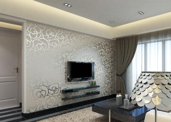 Modern Fashion Plant Fiber Particle Wallpaper 0.53*10m/roll wholesaler Exporter