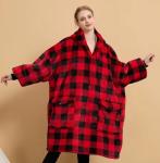 Custom Giant Pocket One Size Fits Ladies Oversized Hoodie Blanket All Printed