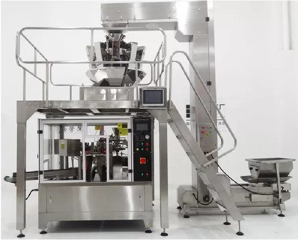 Weighing And Packing System For Snacks/Puffed Food/Pet Food 1.6L/2.5L Hopper 20 Heads Multi-Head Weigher