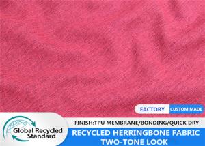 Wholesale SGS 136 GSM Two Tone Herringbone Fabric For Soft Shell Jacket from china suppliers