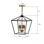 Vintage Retro Industrial Chandelier Classic Iron Candlesticks home decor loft