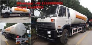 China CLW Brand 10tons LPG mobile tanker truck for sale, high quality and best price 25m3 dongfeng brand LPG gas bobtail truck on sale