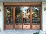 Stainless Steel aluminium Exterior Double floor spring automatic swing Doors