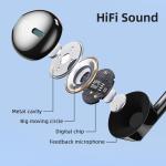 M15 Compound Diaphragm Wired Earphones 3.5mm PVC Mini Earphone Headset