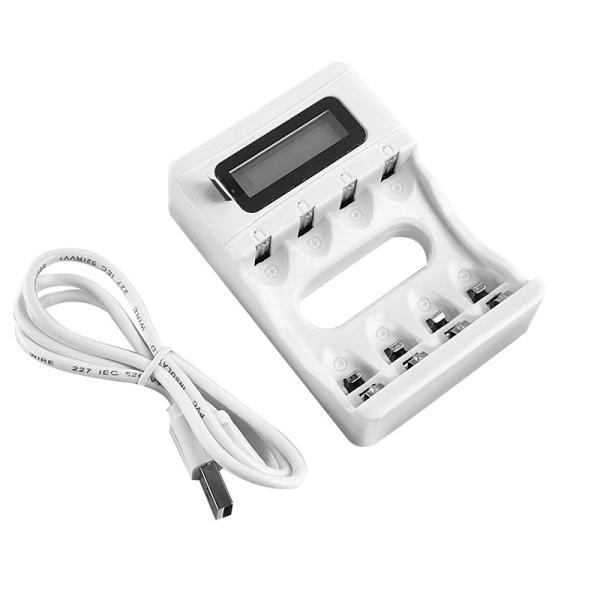 LED 4 Slots AA AAA USB Power Smart Fast Universal Portable 1.2V NIMH Battery