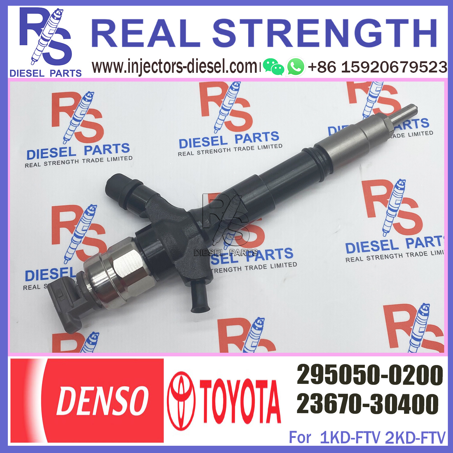 Diesel Fuel Injector 295050-0460 295050-0200 For Toyata Car 23670-30400 23670-30440 23670-39435