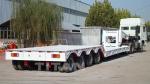 large machinery transportation detachable gooseneck 100ton low boy trailer 4