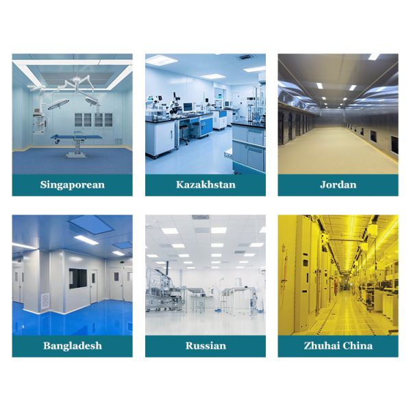HUAAO Customized Medical Workshop Modular Cleanroom Prefabricated Mobile Clean Booth H13/H14 Filter Fireproof Eco-Friendly