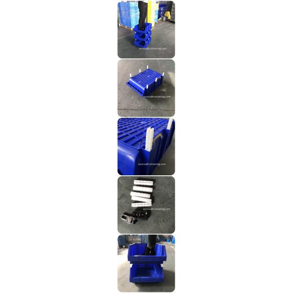 Blue Color Warehouse Plastic Picking Bins With Racking In Industrial Workshop