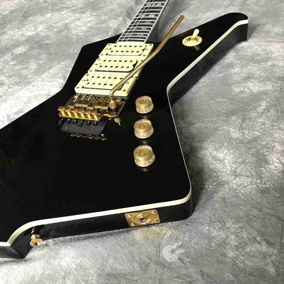 Custom High Gloss Black Destroyer Duplex Tremolo System Electric Guitar in Black or Sunburst