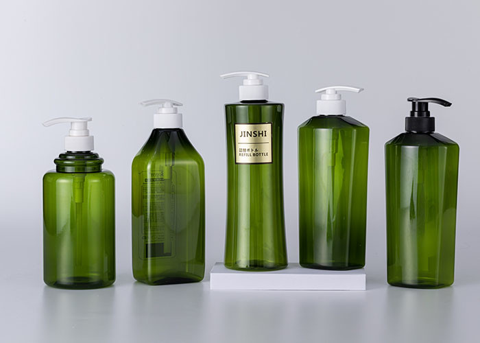 500ml Shower Gel HDPE Shampoo Bottle With Lotion Pump