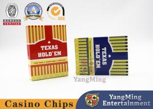 China Texas Holdem Club Playing Cards 100% New Waterproof Material Large Print Plastic Cards on sale