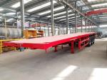 Fuwa / BPW Axle Semi Trailer Flat Bed 3 Axle Container Transport Not Self