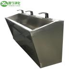 3 Person Multi Station Hand Wash Sinks , Industrial Stainless Steel Sink
