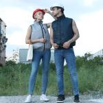 5 Volt XL Cool Summer Vests Army Blue Ice Vest For Hot Weather