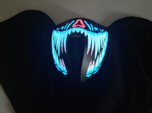 Wholesale Riding&amp;Snowboarding led Mask Breathable Party decoration flashing el panel sound activated Rave Mask Scary monsterteeth from china suppliers