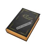 Custom Gold Foil Pattern Faux Books Decor Box For Gift Packaging