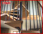 Spiral StaircaseVH20S Baluster Carbon Steel Tread Beech 304 Stainless Steel