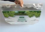 Eco Friendly Clear Plastic Bags Fresh Fruit With Handle Zipper Gravure Printing