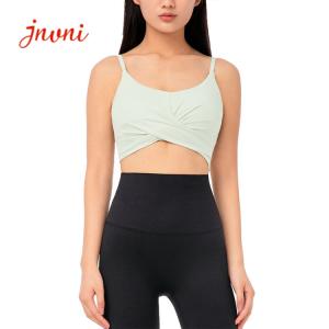 Wholesale 220gsm Weightless Naked Feeling Sports Bra Thin Strap Breathable Gym Workout Bra from china suppliers