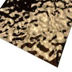 SS 201 304 316 Rose Gold Embossed Ripple Stainless Steel Sheet