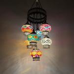Original Turkish Complex Manual Craft Masac Glass Lamp(WH-DC-37)