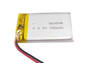 Wholesale 503048 3.7V Lipo Battery 750mAh , High Capacity Lithium Polymer Battery from china suppliers