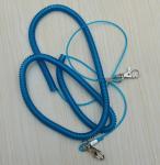 15metre transparent blue plastic spiral coil chain stainless steel wire inside