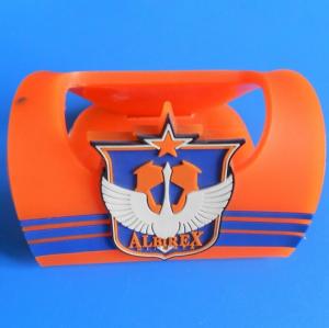 Wholesale Custom ALBIREX 3d Orange Silicone Rubber PVC Cell Phone Holder / Phone Display Stand With Logo Embossed from china suppliers