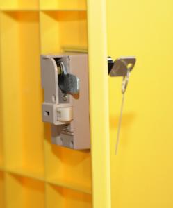 Wholesale Plastic Gym Lockers Wtih Master Combination Padlock , 4 Tier Employee Storage Lockers from china suppliers