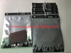 Wholesale Custom Printed Laminated Zip Plastic Poly Bag With Hanger For Garment / Underwear from china suppliers