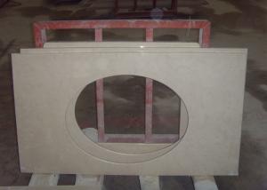 Wholesale Custom Cream White Marble Countertops , Marble Vanity Tops For Interior Decoration from china suppliers