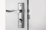 Satin Nickel Mortise Door Lock / Room Door Mortise Latch Lock Zinc Alloy